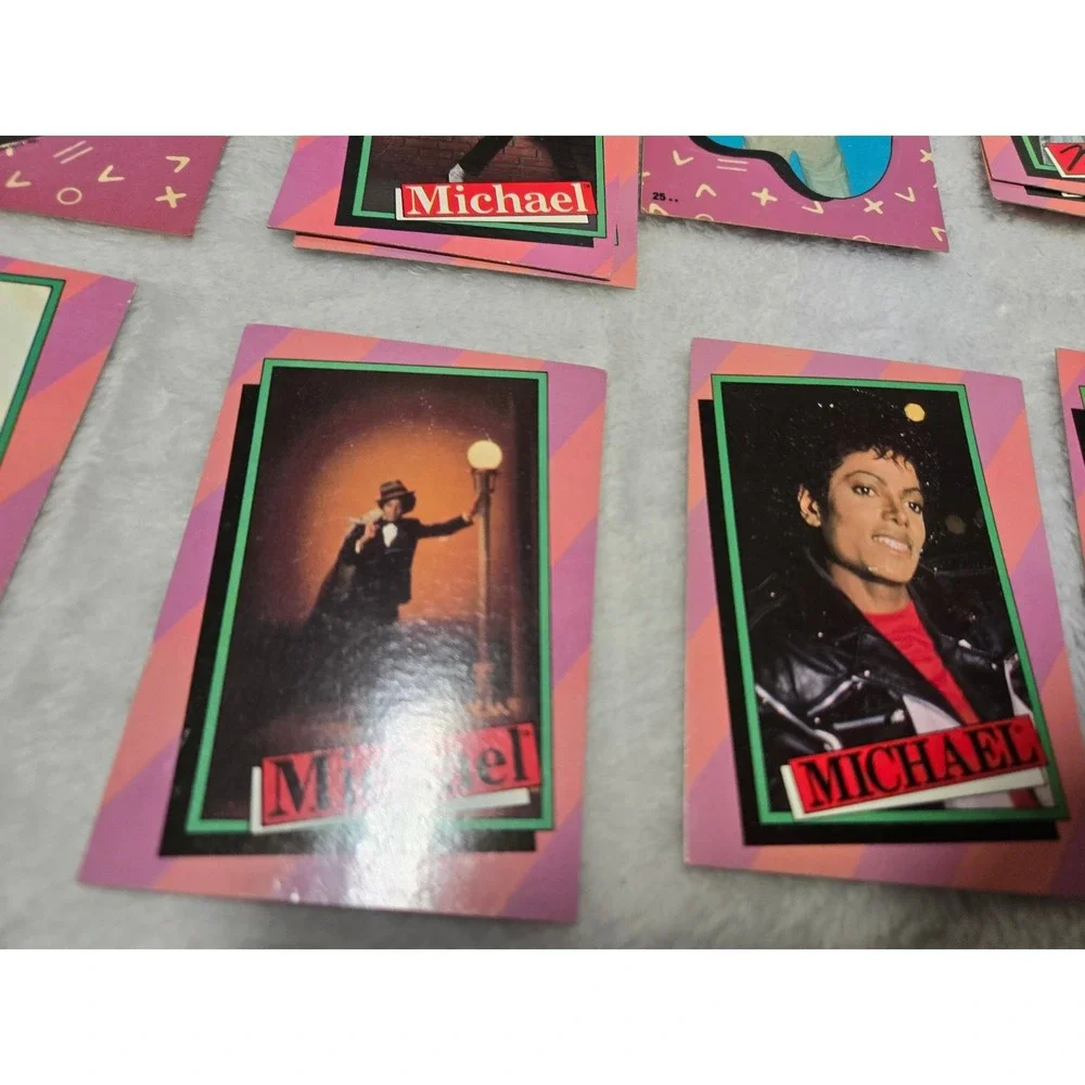 Vintage 1984 Michael Jackson Trading Cards & Stickers Lot Thriller Era Topps MJJ